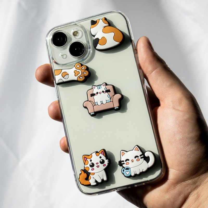 3D стикери Котка, комплект от 5 броя