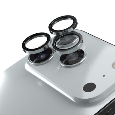 Etteri стъкло за камера за iPhone 18 Pro / 18 Pro Max сребристо