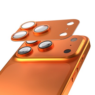 Etteri протектор задна камера пълна защита за iPhone 17 Pro (6.3), оранжев