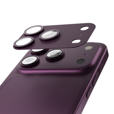 Etteri пълна защита за камерите за iPhone 18 Pro Max тъмна череша