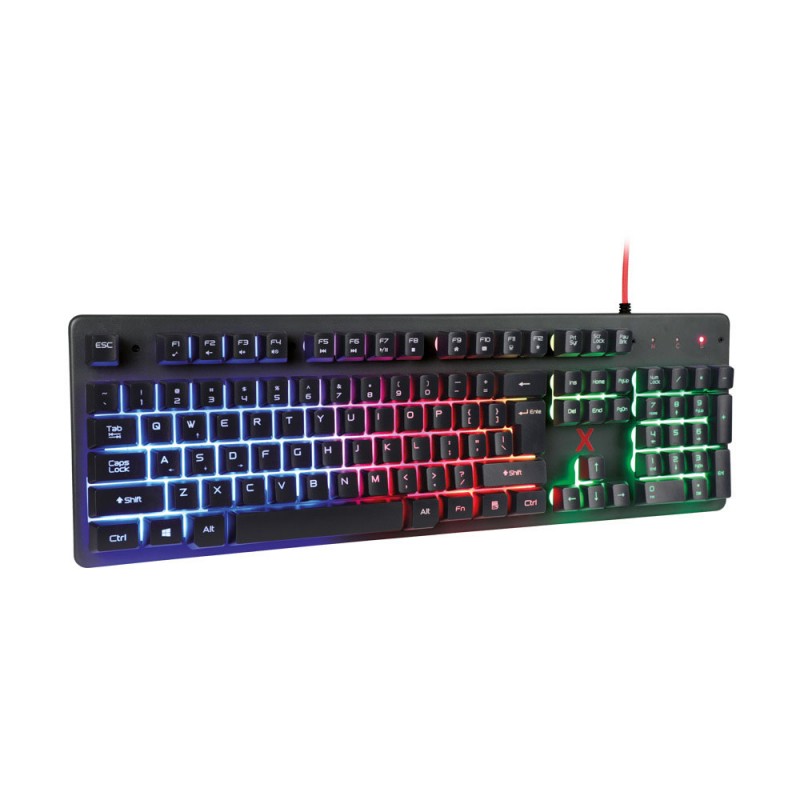 Геймърска светеща клавиатура за компютър Maxlife Gaming MXGK-200, RGB, с кабел 1.8м, Черна