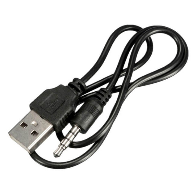 Кабел AUX MBX, USB към 3.5мм жак, Черен/Бял