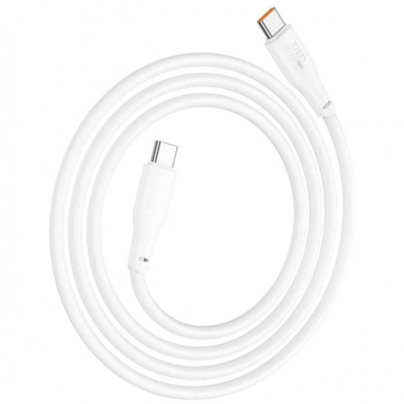 Кабел USB-C - USB-C, HOCO X93, 60W, 3A, 1м, Бял