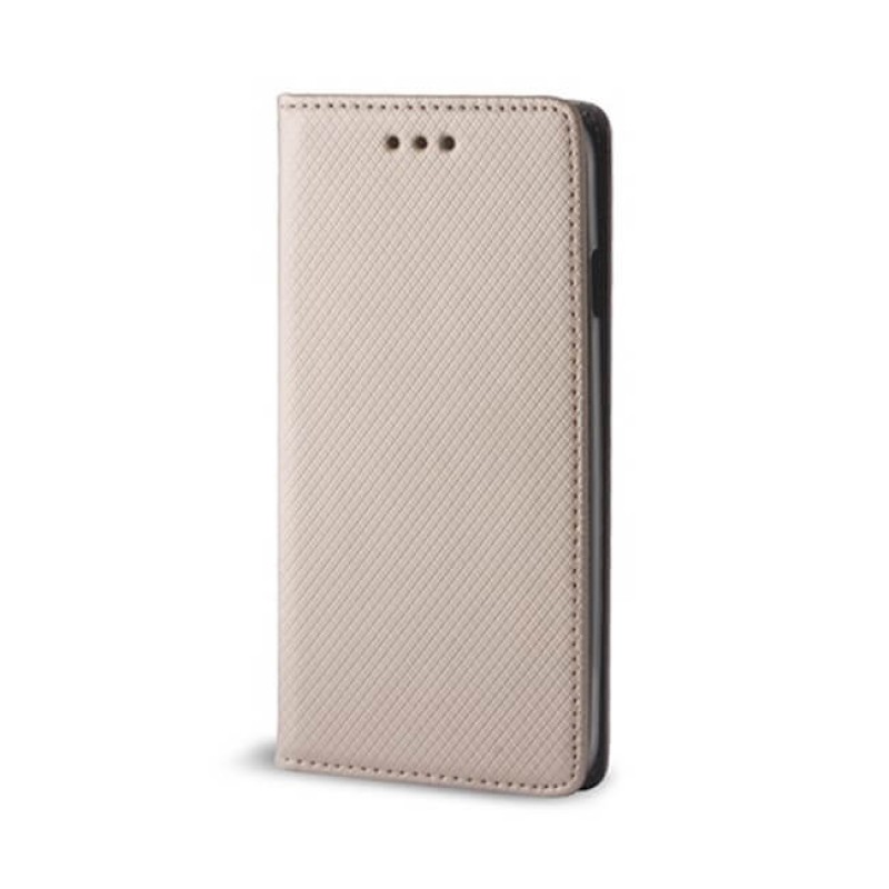 Калъф тефтер флип bSmart Magnet Book страничен, За Huawei P20 Lite, Златист