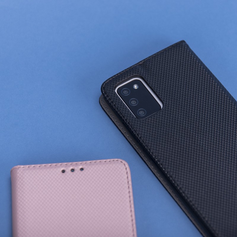 Калъф тефтер флип bSmart Magnet Book страничен, За Motorola Moto E32/E32s, Черен