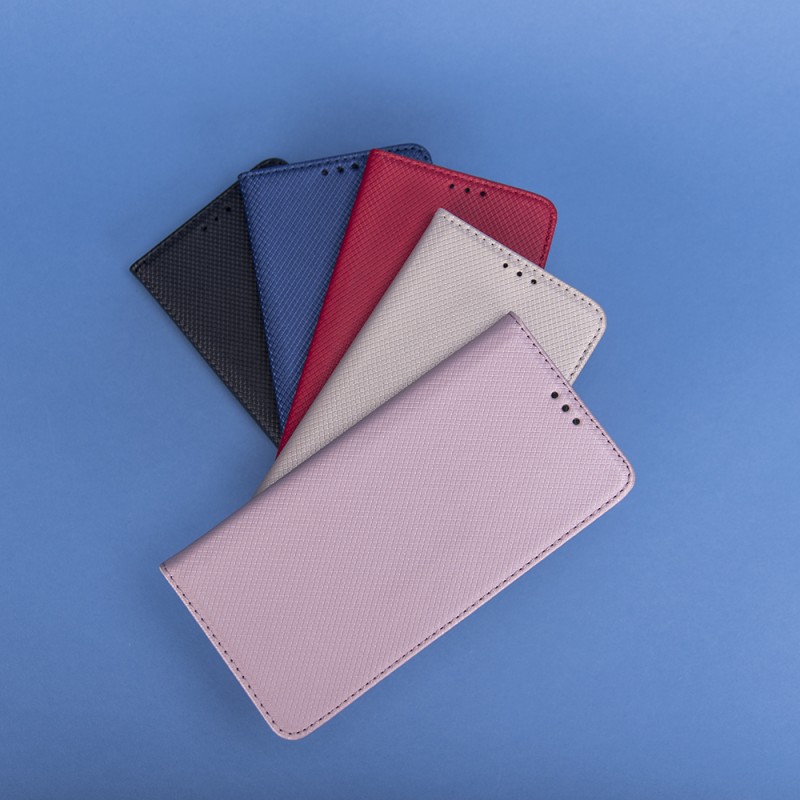 Калъф тефтер флип bSmart Magnet Book страничен, За Motorola Moto E32/E32s, Черен