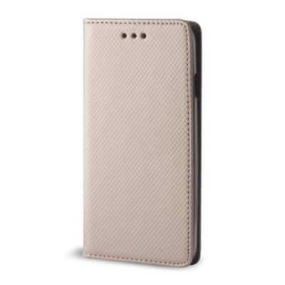 Калъф тефтер флип bSmart Magnet Book страничен, За Xiaomi Redmi 15, Златист