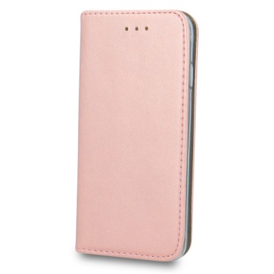 Калъф тефтер флип bSmart Magnetic Book страничен, За iPhone 14 (6.1), Розово-златен
