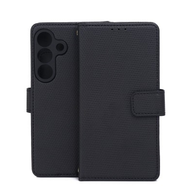 Калъф тефтер Smart Triangle, За Samsung Galaxy S26, Черен