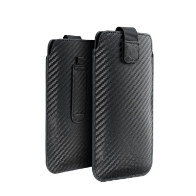 Калъф универсален джоб bSmart Pocket Carbon размер XXL, до 6.9", Черен