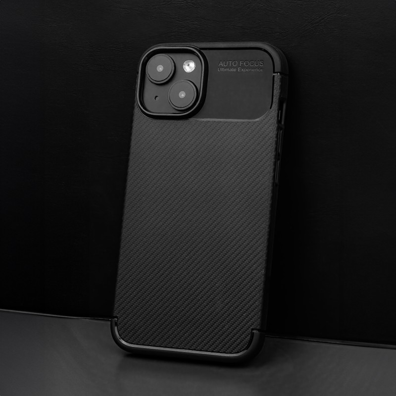 Кейс bSmart Carbon Auto Focus за iPhone 17 (6.3), черен