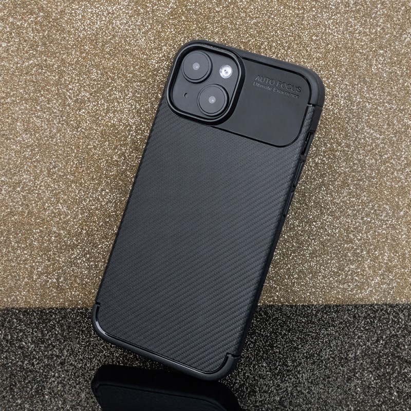 Кейс bSmart Carbon Auto Focus за iPhone 17 Pro (6.3), черен