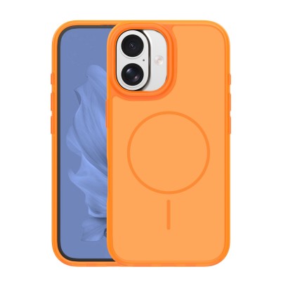 Кейс bSmart Frame Thin Magsafe, За iPhone 17 (6.3), оранжев