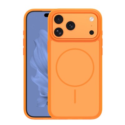Кейс bSmart Frame Thin Magsafe, За iPhone 17 Pro (6.3), оранжев