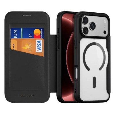 Кейс Dux Ducis SKIN X PRO Magsafe (open ring), За iPhone 18 Pro / 17 Pro, черен