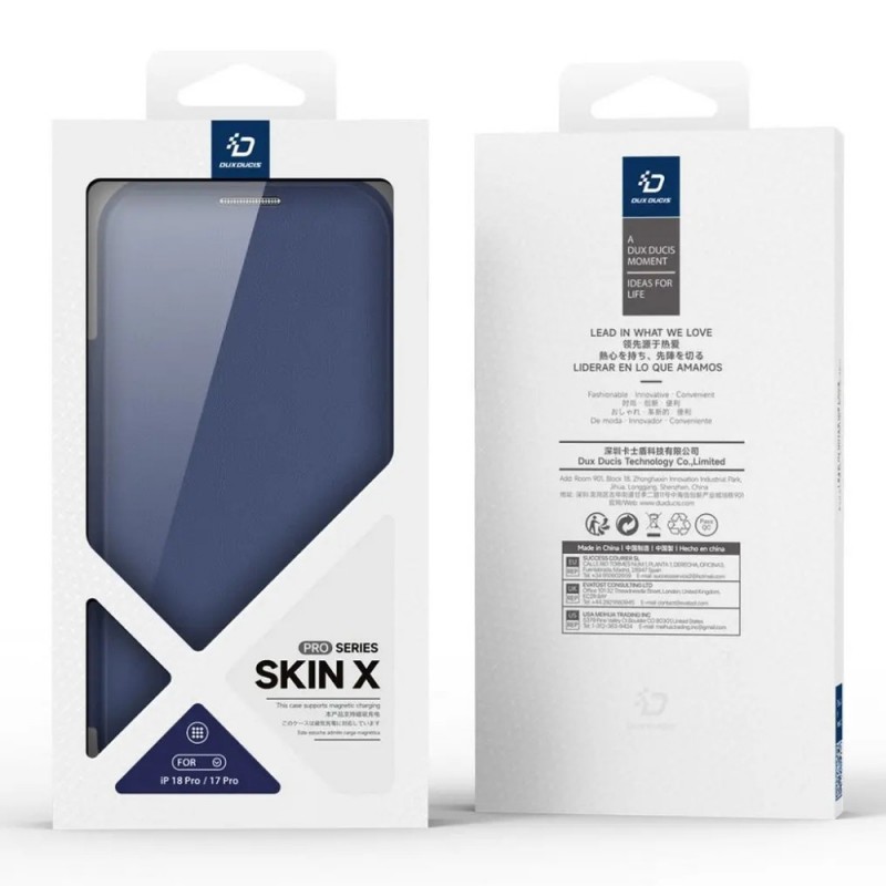 Кейс Dux Ducis SKIN X PRO Magsafe (open ring), За iPhone 18 Pro Max / 17 Pro Max, черен