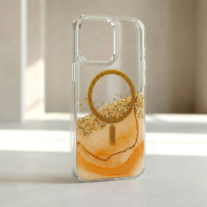Кейс Epoxy Mag за iPhone 17 (6.3) оранжев