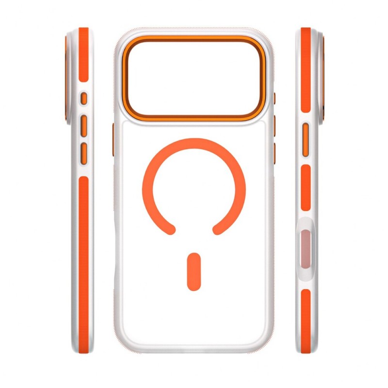 Кейс Etteri Icy Mag case, За iPhone 17 Pro (6.3), Оранжев