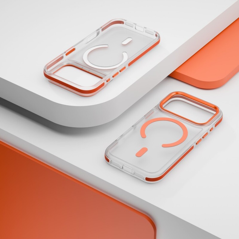 Кейс Etteri Icy Mag case, За iPhone 17 Pro (6.3), Оранжев
