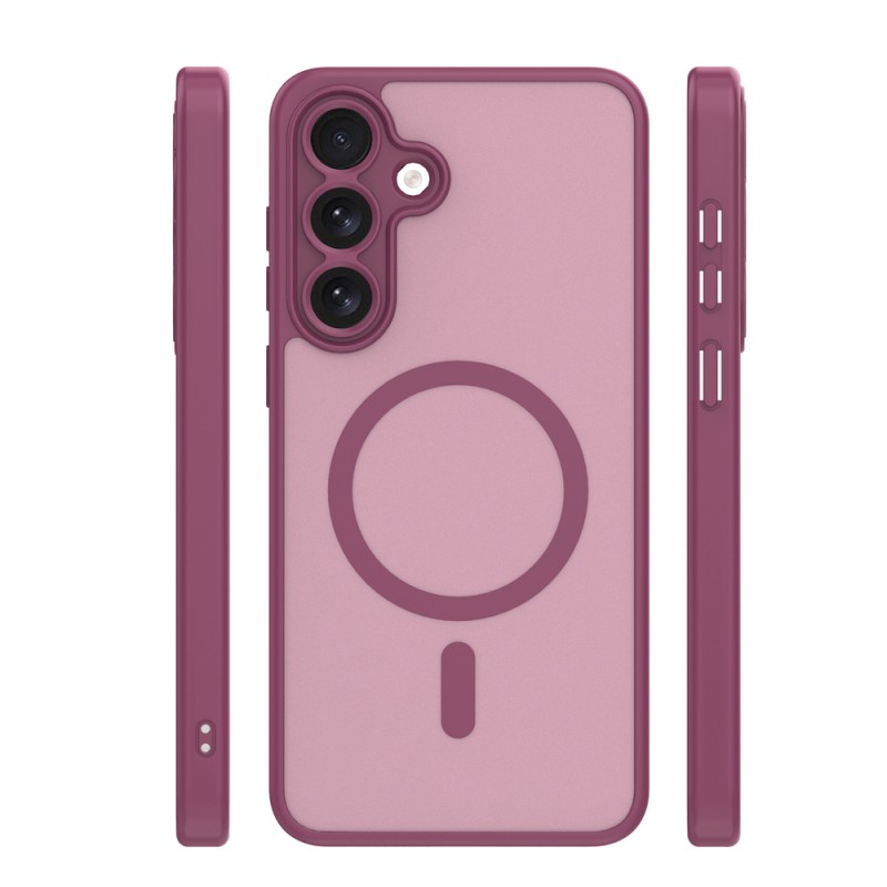 Кейс Mag Matt с отвори за камерите за Samsung Galaxy S26 тъмнолилав