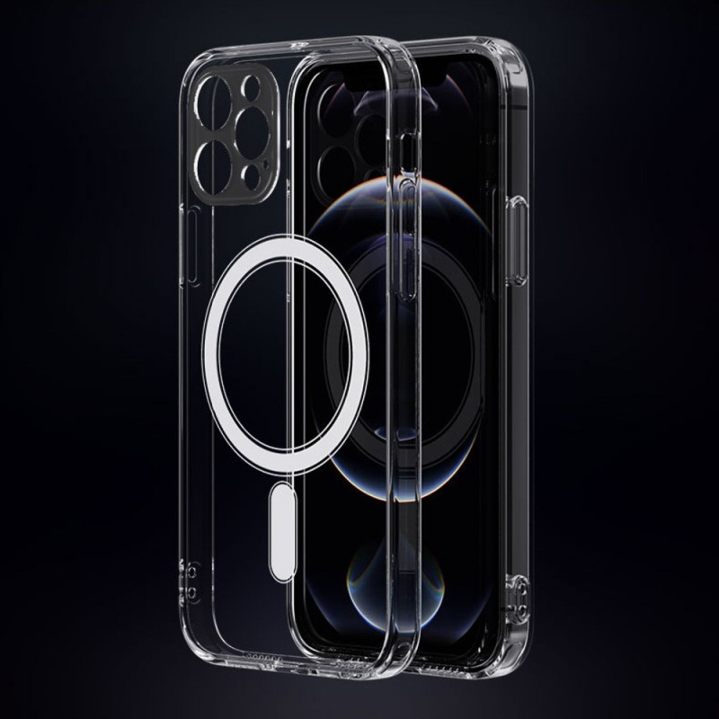 Anti Shock 1.5 mm Mag cover за iPhone 16 Pro 6.3" прозрачна защита на камерата