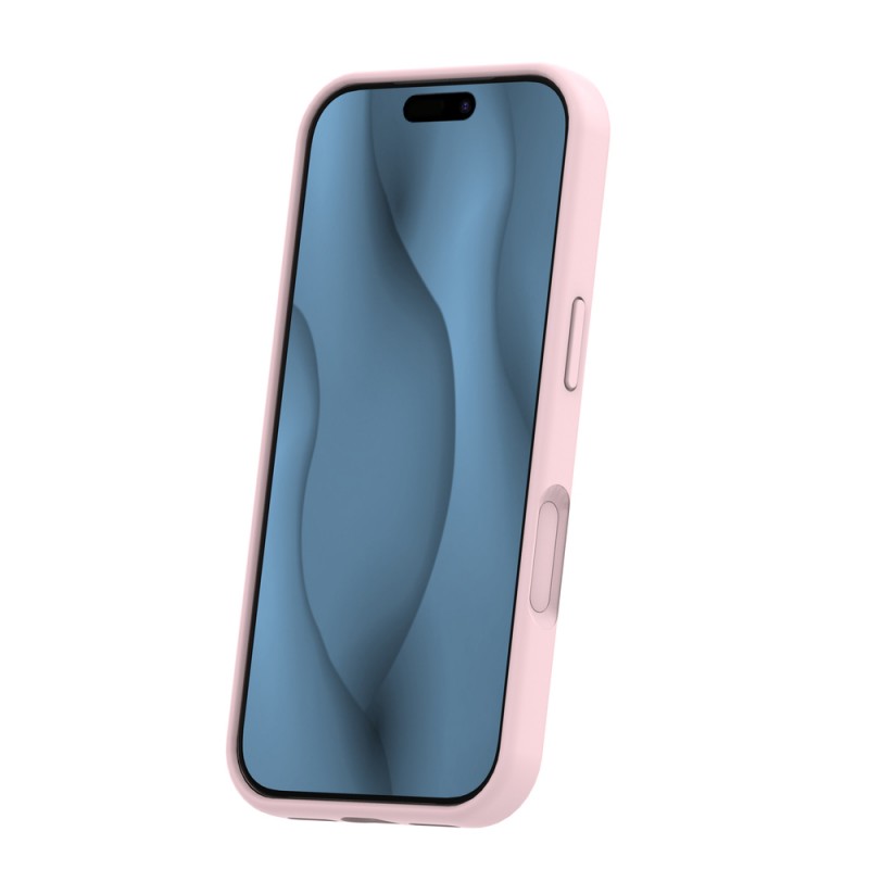 Кейс Silicone Thin Mag за iPhone 17 Pro (6.3), светлорозов