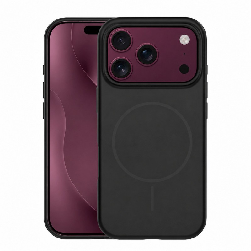 Силиконов калъф Thin Mag за iPhone 17 Pro Max / 18 Pro Max 6.9" черен