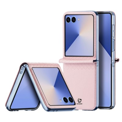 Кожен кейс Dux Ducis BRIL, За Samsung Galaxy Z Flip7, Розов