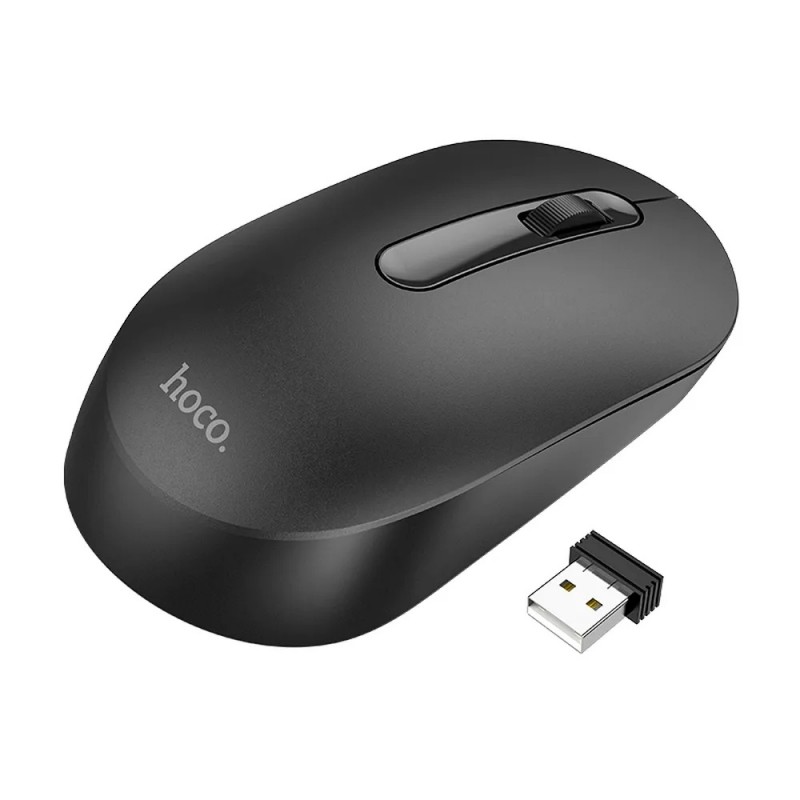 Оптична безжична мишка HOCO 2,4G 1200dpi GM14, Черна