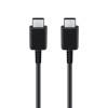 Оригинален кабел Samsung USB-C - USB-C, EP-DA705BBE, 1м, 3A, в плик, Черен
