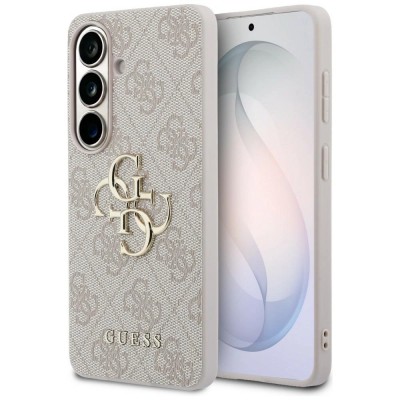 Оригинален кейс Guess 4G Big Metal Logo за Samsung Galaxy S26, розов