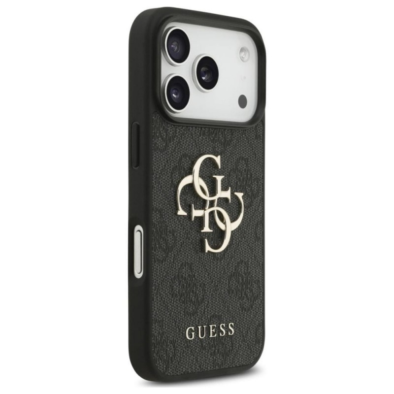 Оригинален кейс Guess Big 4G Logo Classic, За iPhone 17 Pro (6.3), Черен