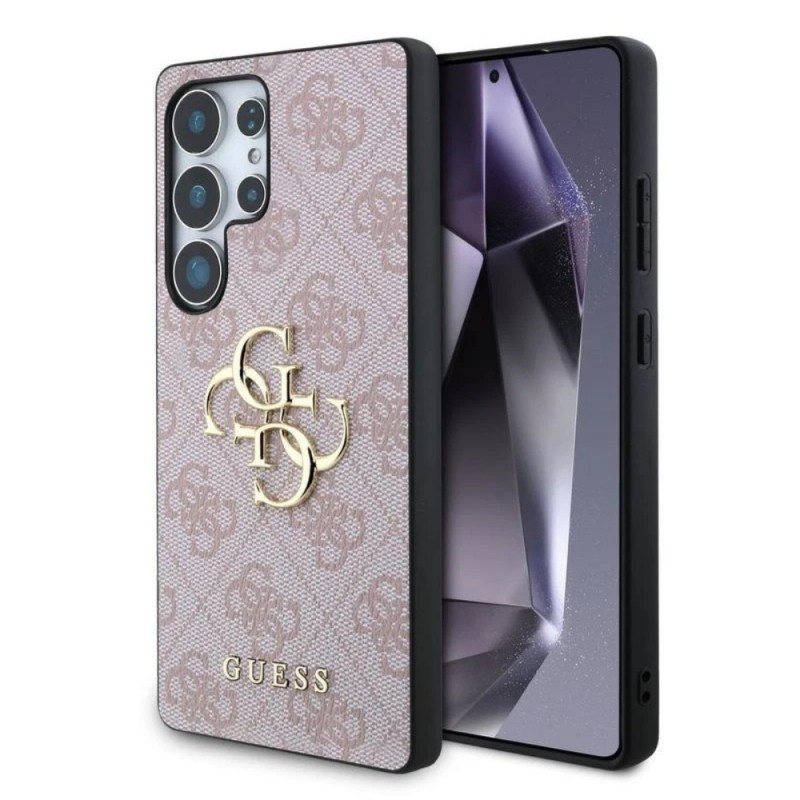 Оригинален кейс Guess Big 4G Logo Classic, За Samsung Galaxy S25 Ultra, Розов