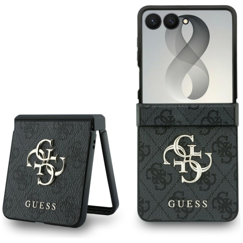 Оригинален кейс Guess Big 4G Logo, За Samsung Galaxy Z Flip8, Черен