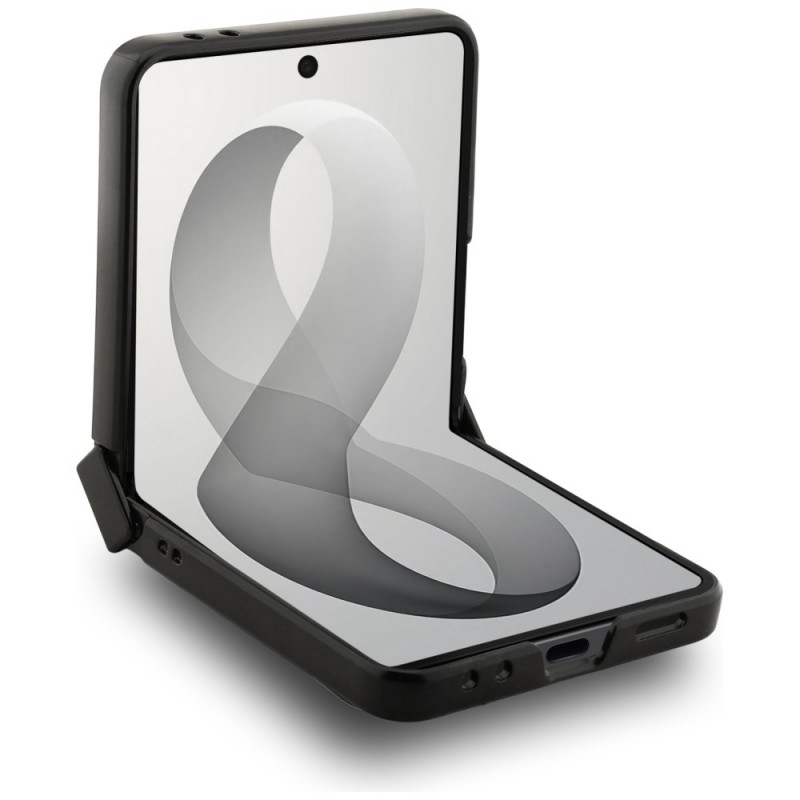 Оригинален кейс Guess Big 4G Logo, За Samsung Galaxy Z Flip8, Черен