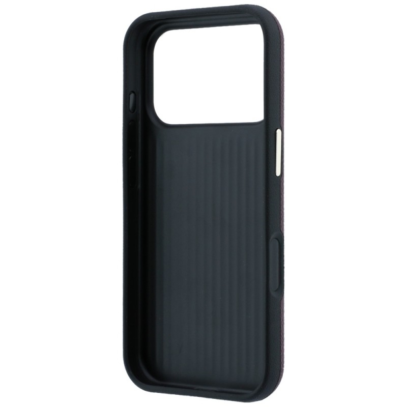 Оригинален кейс Guess Grained Big Resin Logo, за iPhone 18 Pro Max / 17 Pro Max, бордо