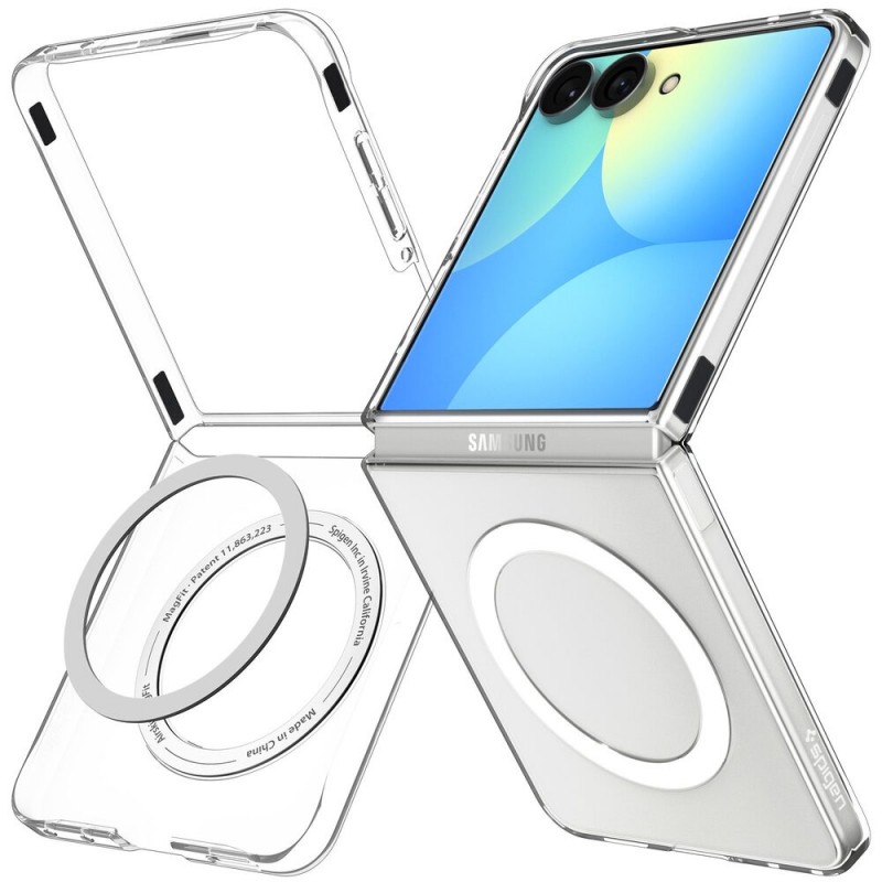 Оригинален кейс Spigen Air Skin MagSafe, За Samsung Galaxy Z Flip8, Прозрачен