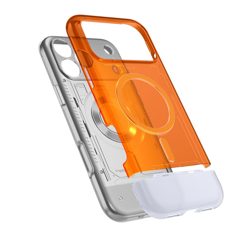 Оригинален кейс Spigen Classic C1 MagSafe, За iPhone 17 Pro (6.3), Оранжев