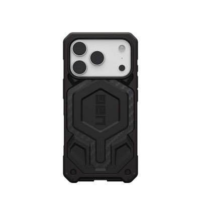 Оригинален кейс UAG Monarch Pro Carbon Fiber, За iPhone 17 Pro (6.3), Черен