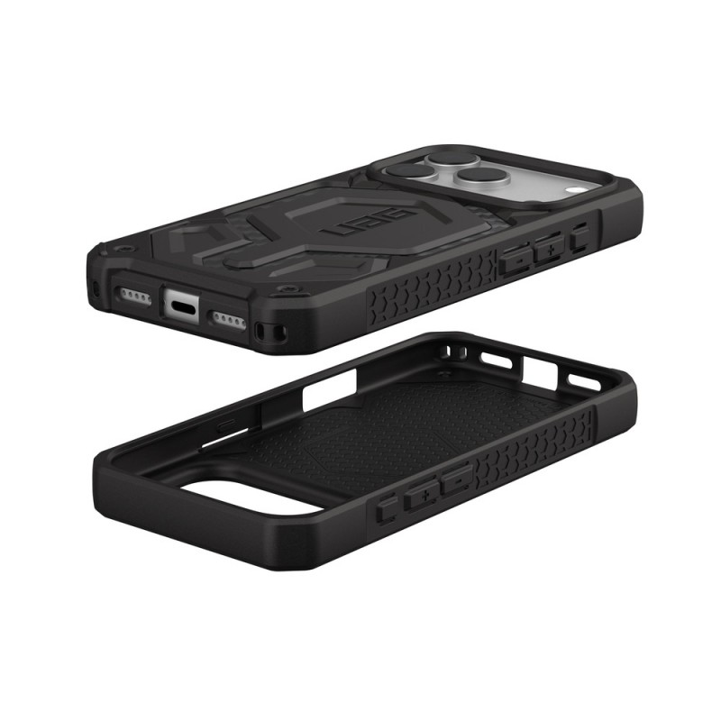Оригинален кейс UAG Monarch Pro Carbon Fiber, За iPhone 17 Pro (6.3), Черен