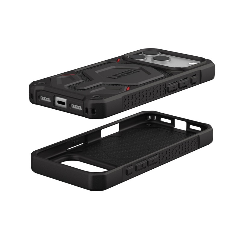 Оригинален кейс UAG Monarch Pro Kevlar, За iPhone 17 Pro (6.3), Черен