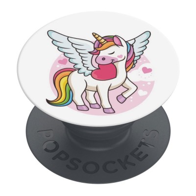 Оригинален попсокет PopSockets® PopGrip Basic Unicorn, Многоцветен