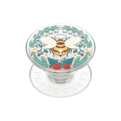 Оригинален попсокет PopSockets® PopGrip PlantCore Bee Boho, Многоцветен