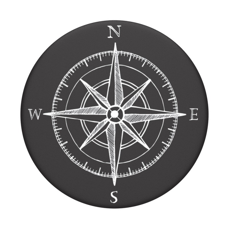 Оригинален попсокет PopSockets® PopGrip Standard Compass, Многоцветен