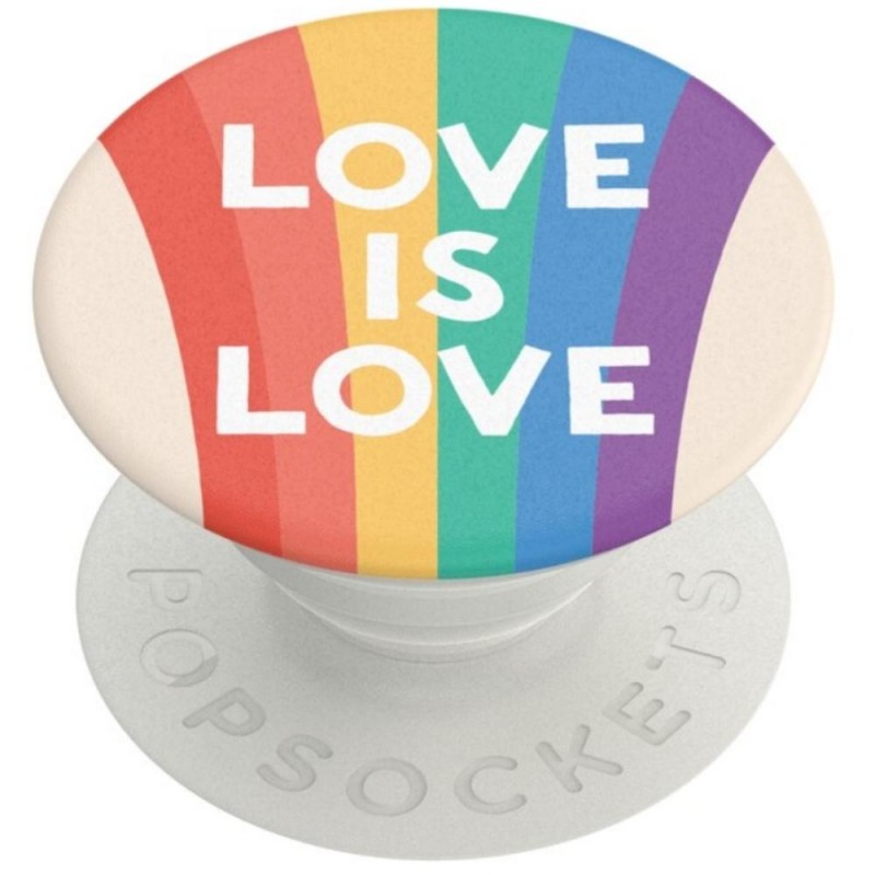 Оригинален попсокет PopSockets® PopGrip Standard Love is Love, Многоцветен