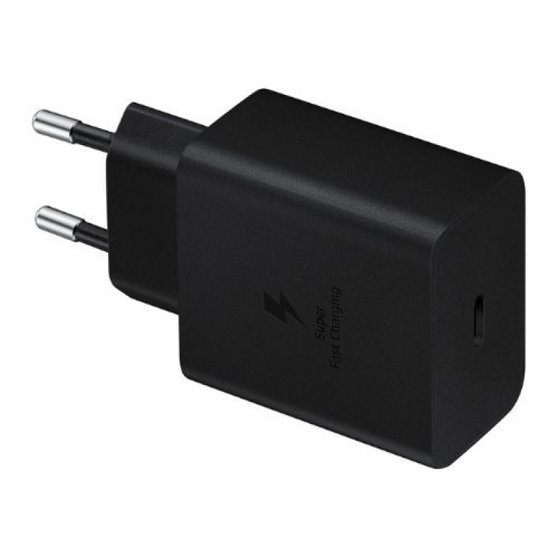 Оригинално зарядно устройство комплект Samsung EP-T4510XBE 45W USB-C, 220V Super Fast Charging в кутия, Черно