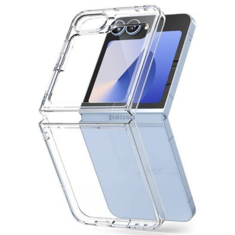 Пластмасов кейс MBX, За Samsung Galaxy Z Flip6, Прозрачен