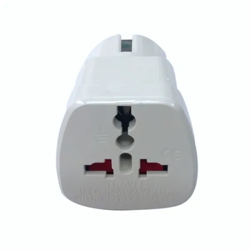 Преходник Plug Adapter UK / US to Europe, MBX, в плик, Бял