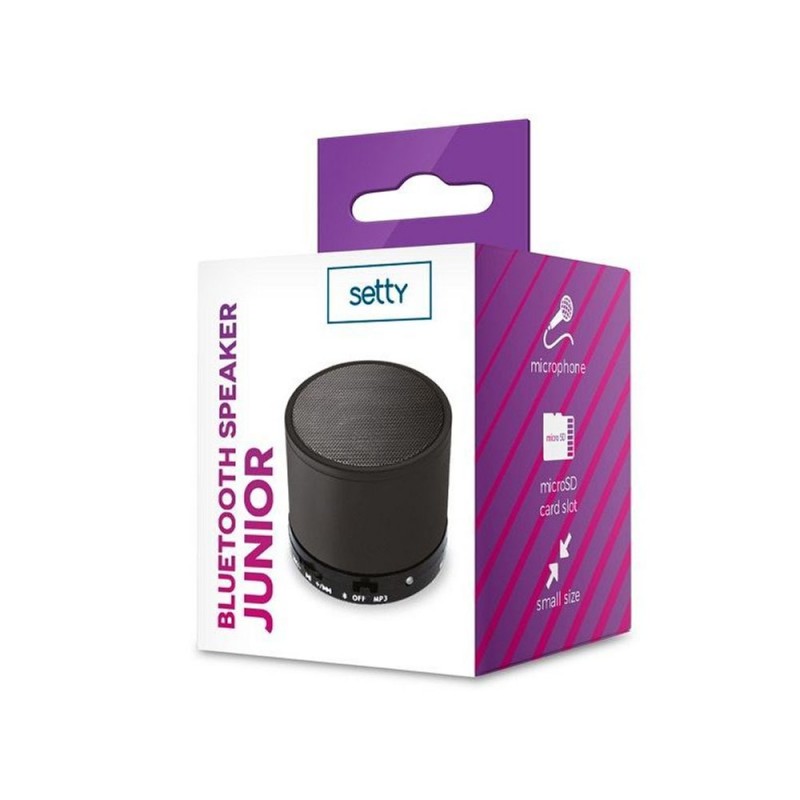 Преносима Bluetooth тонколона Setty Junior, Черна