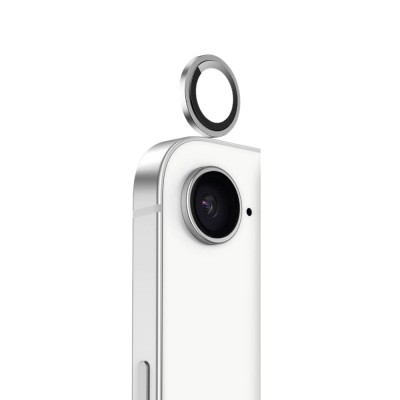 Протектор задна камера метални рингове MBX за iPhone 16e, Сребрист